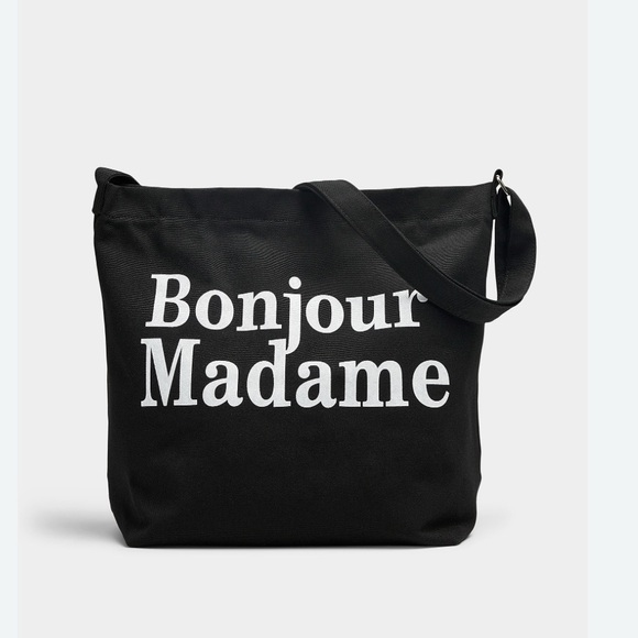 Handbags - ✌️4 for $20✌️ Bonjour madame Canvas tote bag